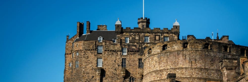 Edinburgh Castle, as seen on our tours of Britain