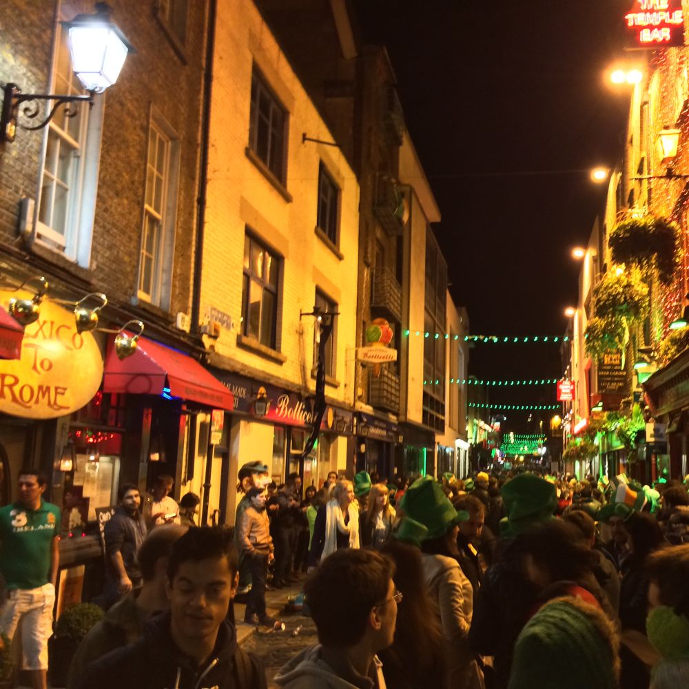 Tourists embarking on an Ireland Tour from Dublin