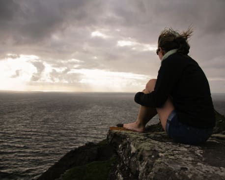 Chilling at the coast, seen on a tour of England and Ireland