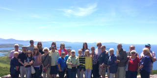 A group of guests on a My Ireland Tour private tour, all ages