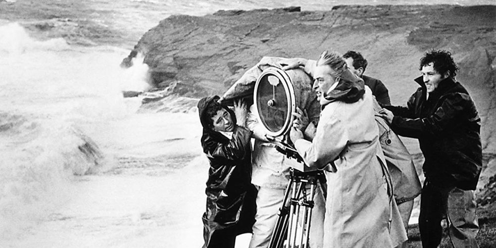 David Lean and his crew on the set of Rayn's Daughter, released 1970. Filmed on the Dingle Peninsula in County Kerry.