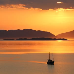 A tour attraction in a Scotland loch, UK
