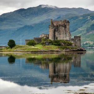 A UK tour attration, a castle in Scotland, Great Britain