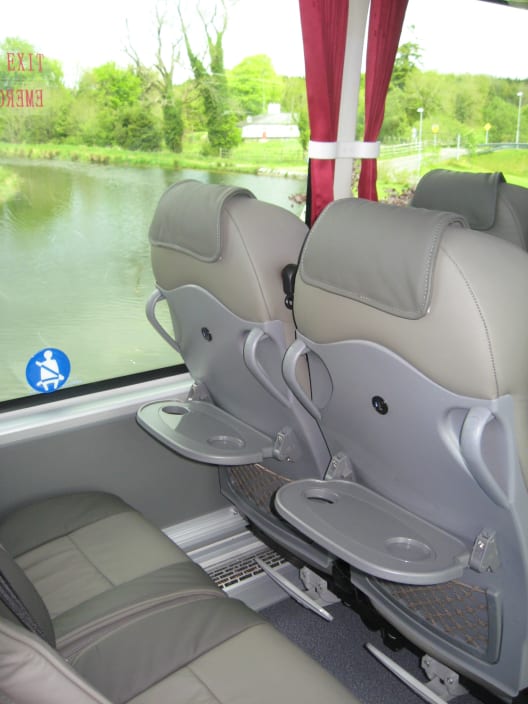 The interior seating detail of a 51 Seater full sized Coach