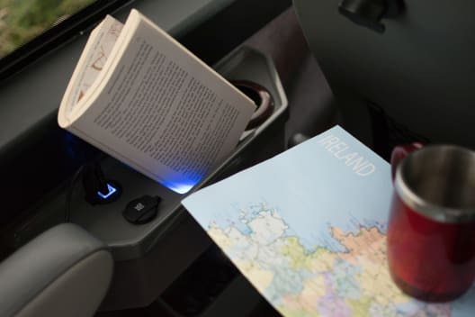 Book, map and coffee. All set.