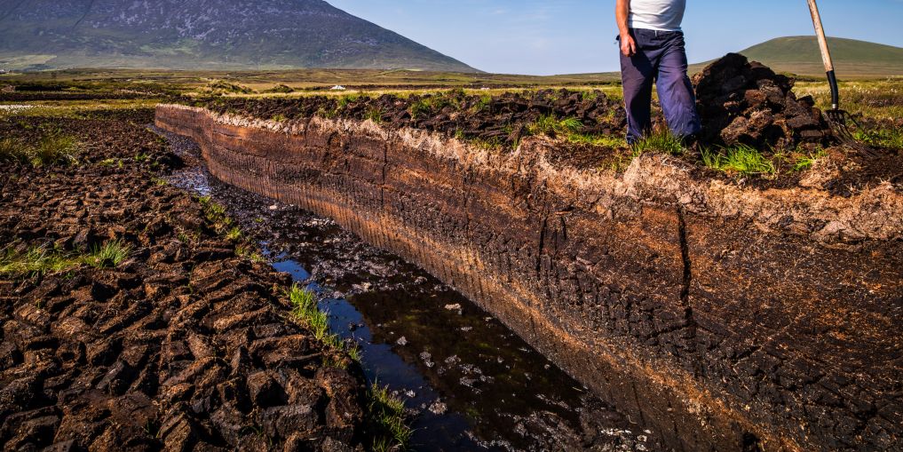 Turf Cutter Achill County Mayo by Northern Irish Photographer Chris Hill
