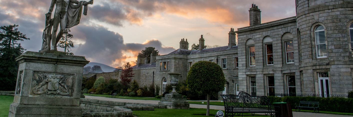 Sunset at Powerscourt House by Ronan Harding Downes