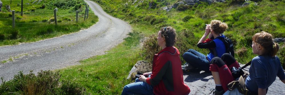 People relaxing at Knockatee Loop, County Kerry