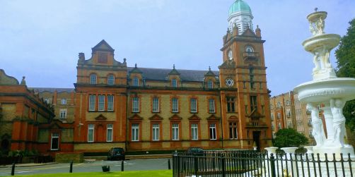 An old redbrick building in Belfast City