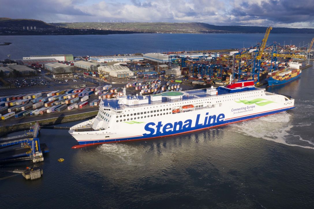 Ferry at Belfast Port