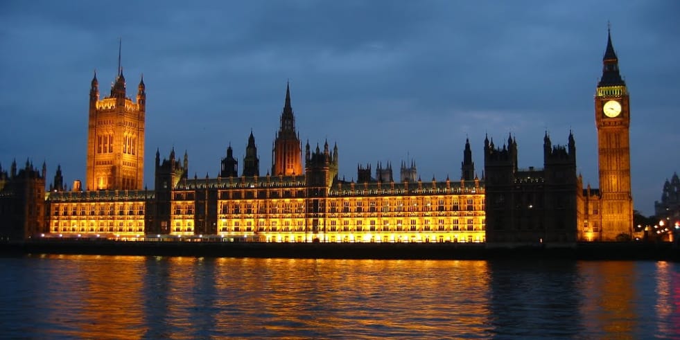 The Houses of Parliament, London