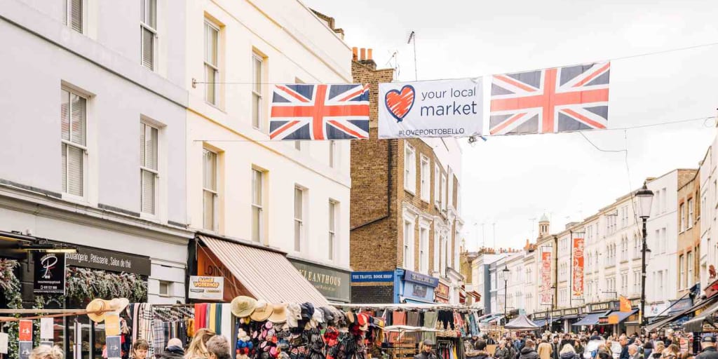 Portobello Road Market, Notting Hill, London