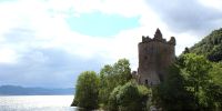 Castle at the famous Loch Ness, Scotland