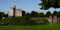 Cardiff Castle in Wales, UK