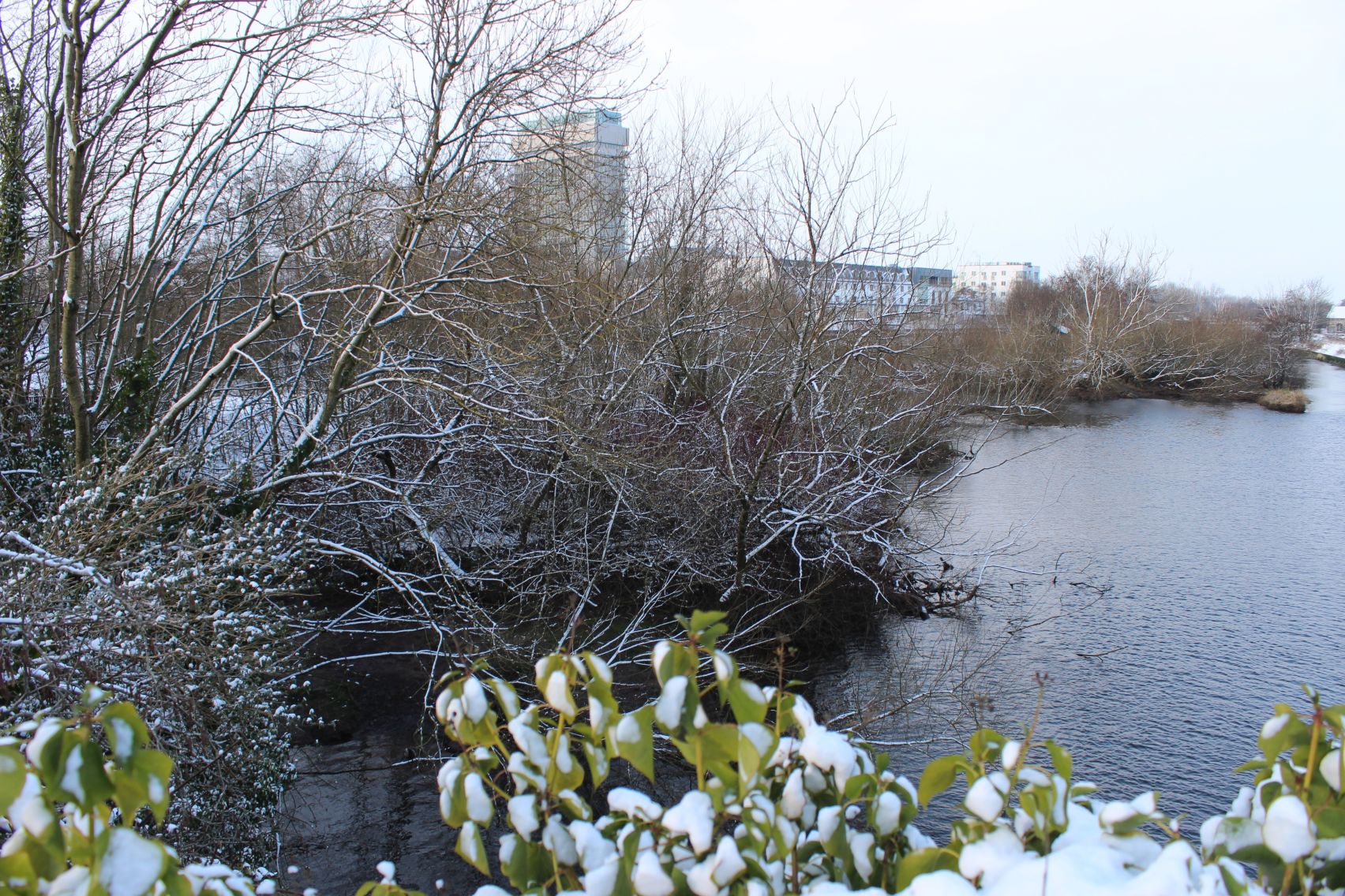 Images of Cork City covered in Snow Beast from the East