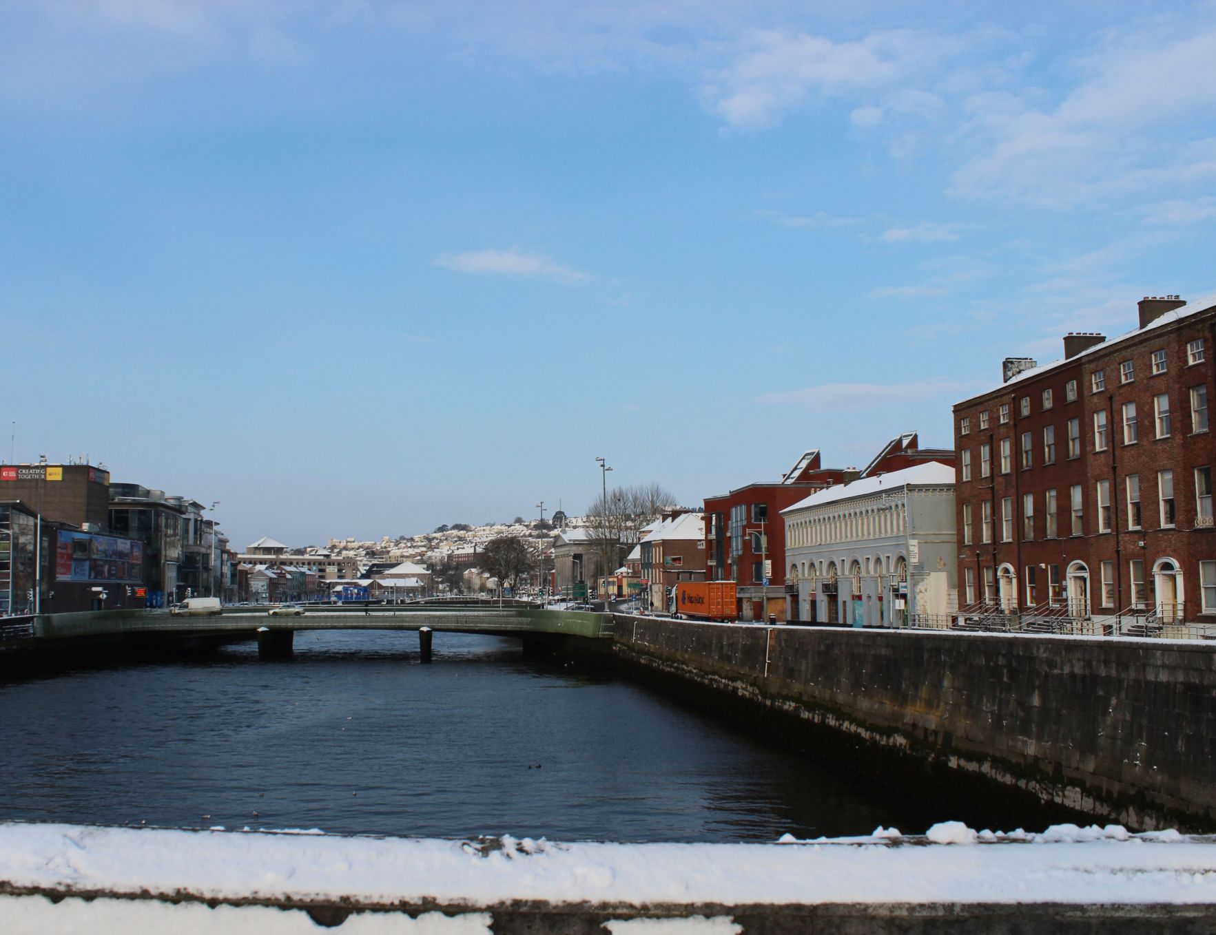Images of Cork City covered in Snow Beast from the East
