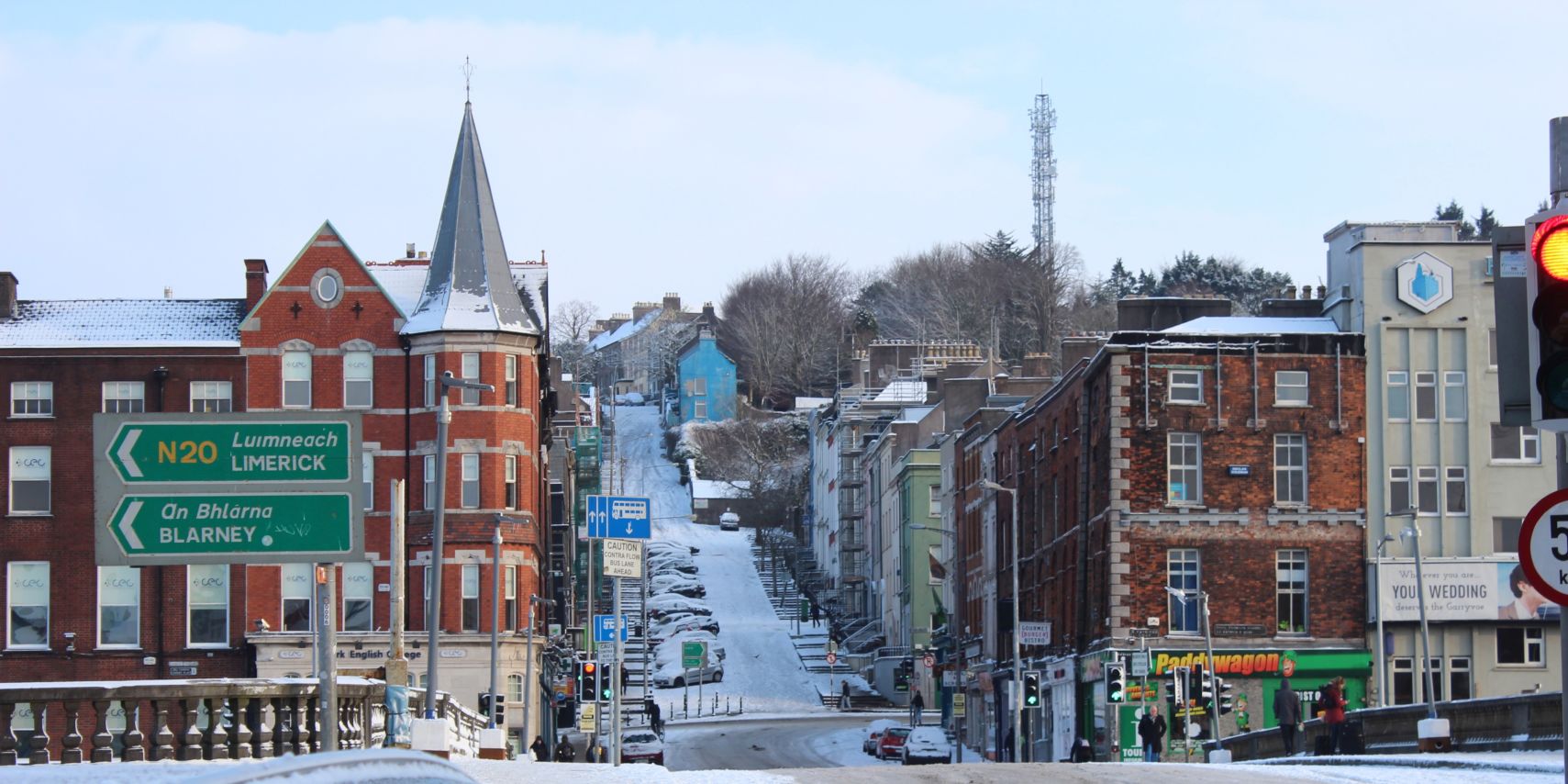 Images of Cork City covered in Snow Beast from the East