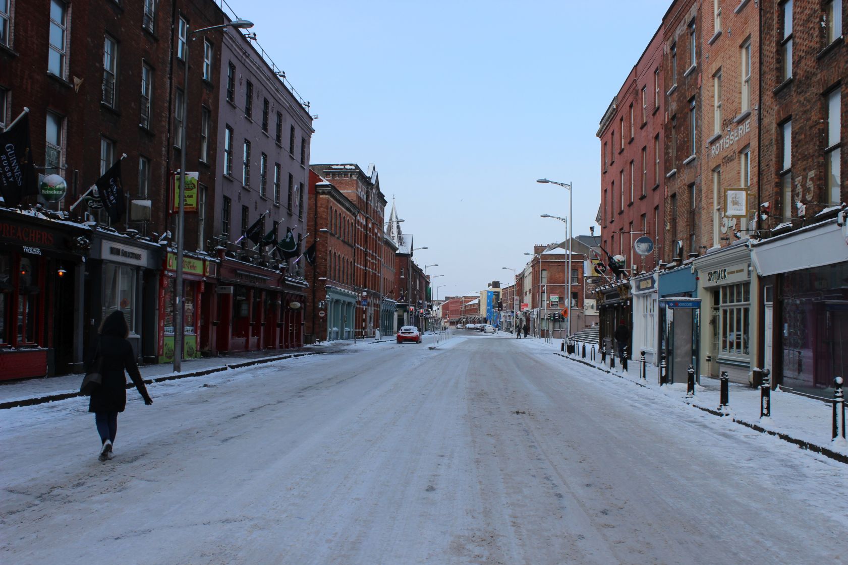 Images of Cork City covered in Snow Beast from the East