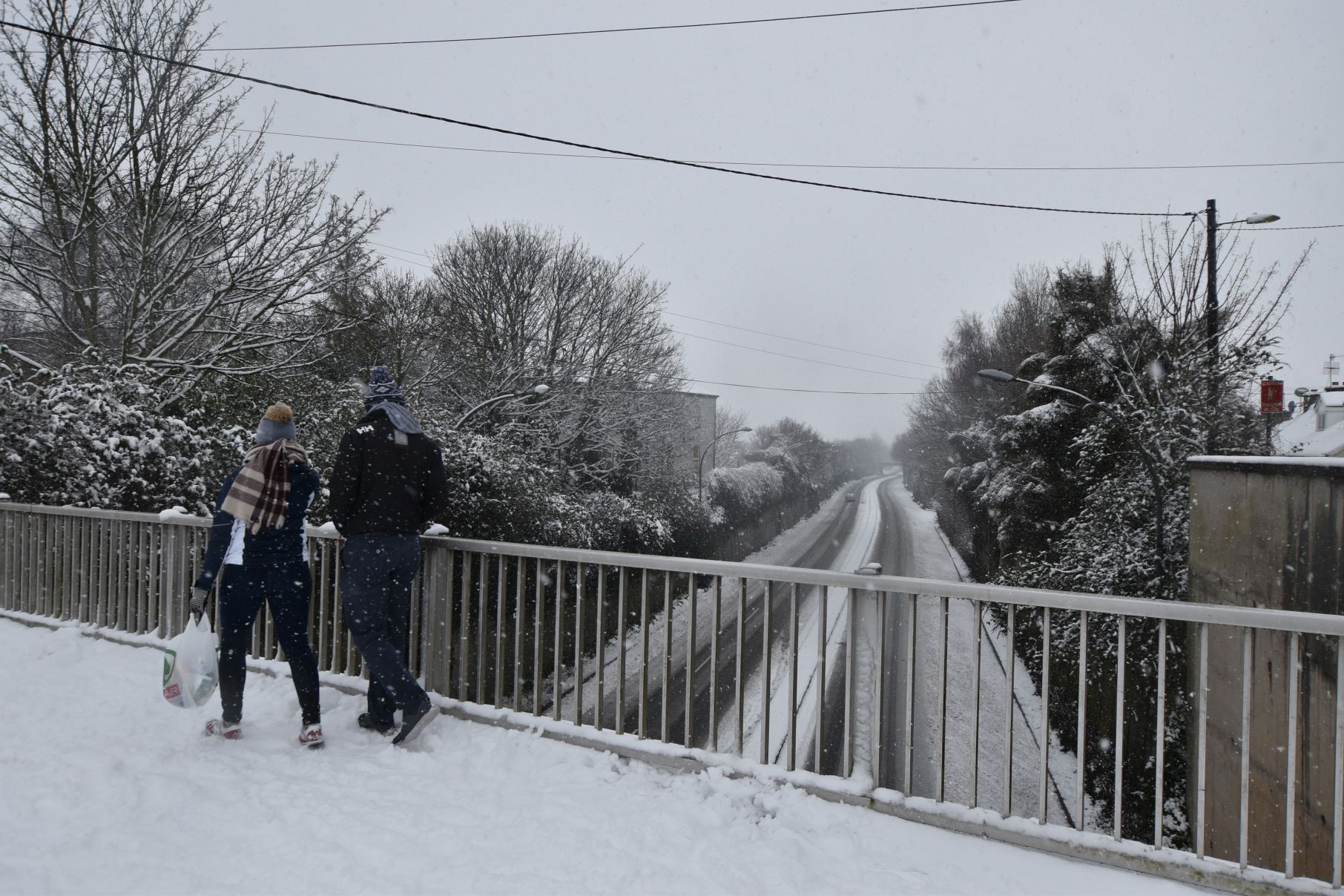 Images of Cork City covered in Snow Beast from the East
