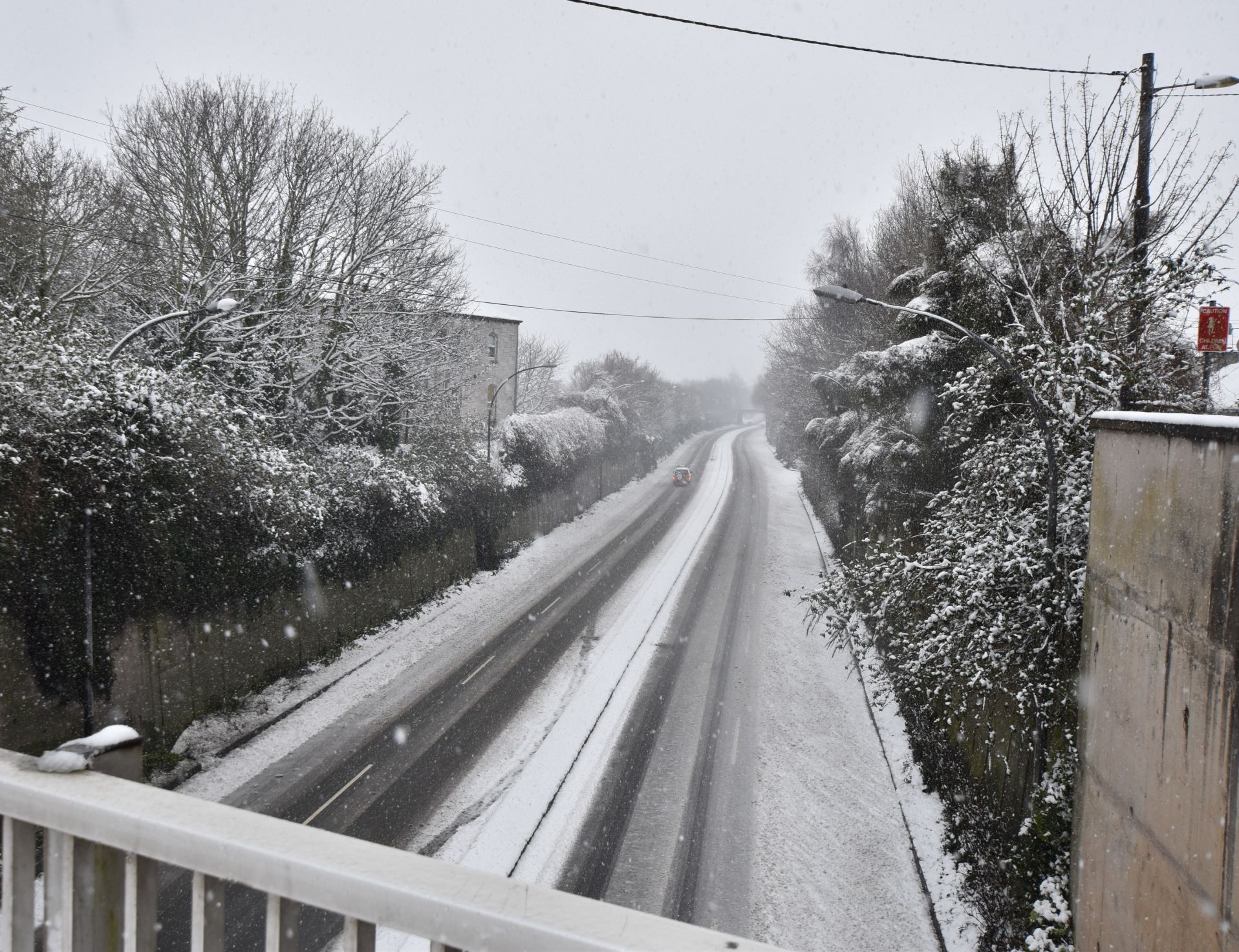 Images of Cork City covered in Snow Beast from the East