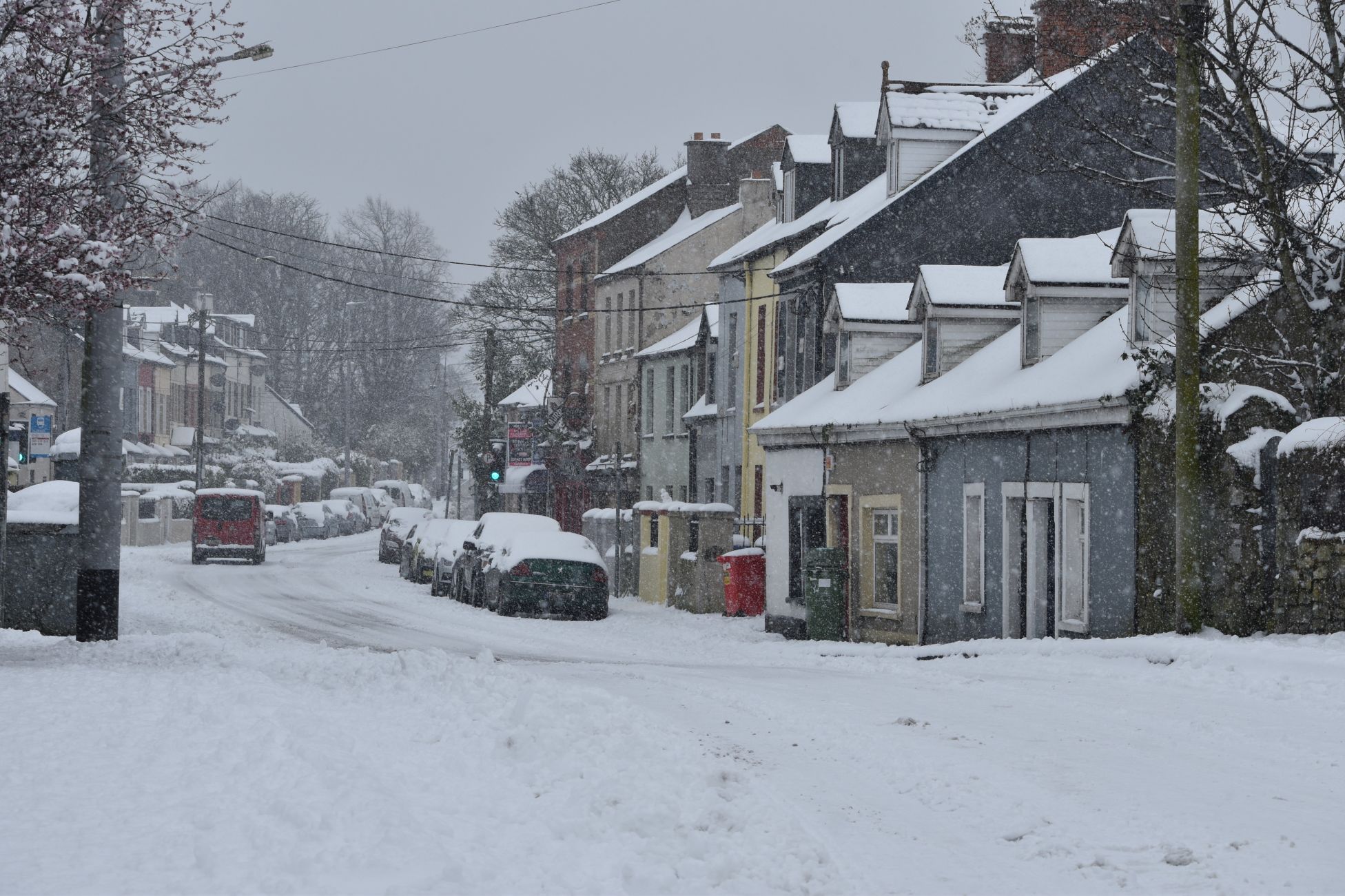 Images of Cork City covered in Snow Beast from the East
