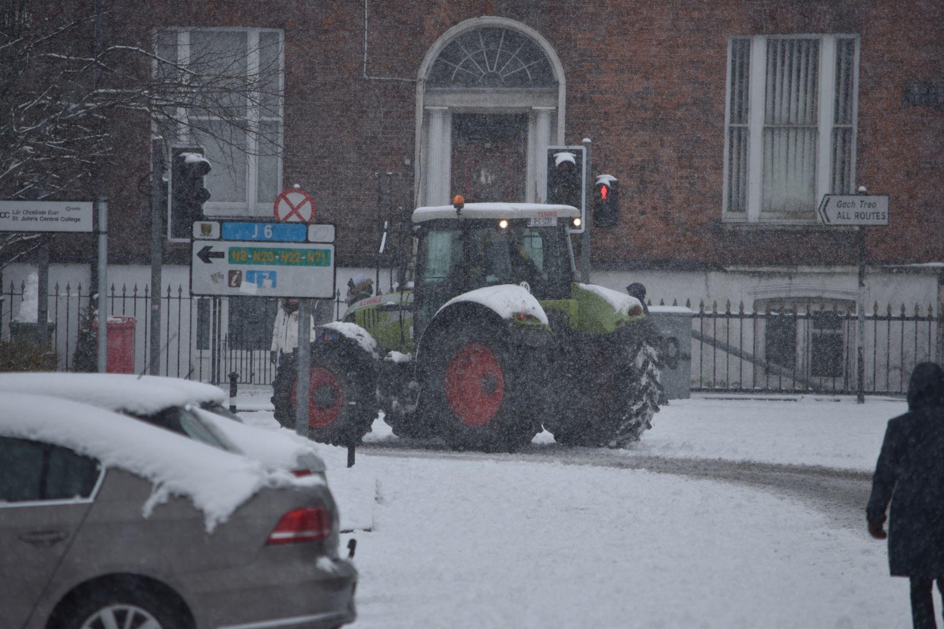 Images of Cork City covered in Snow Beast from the East