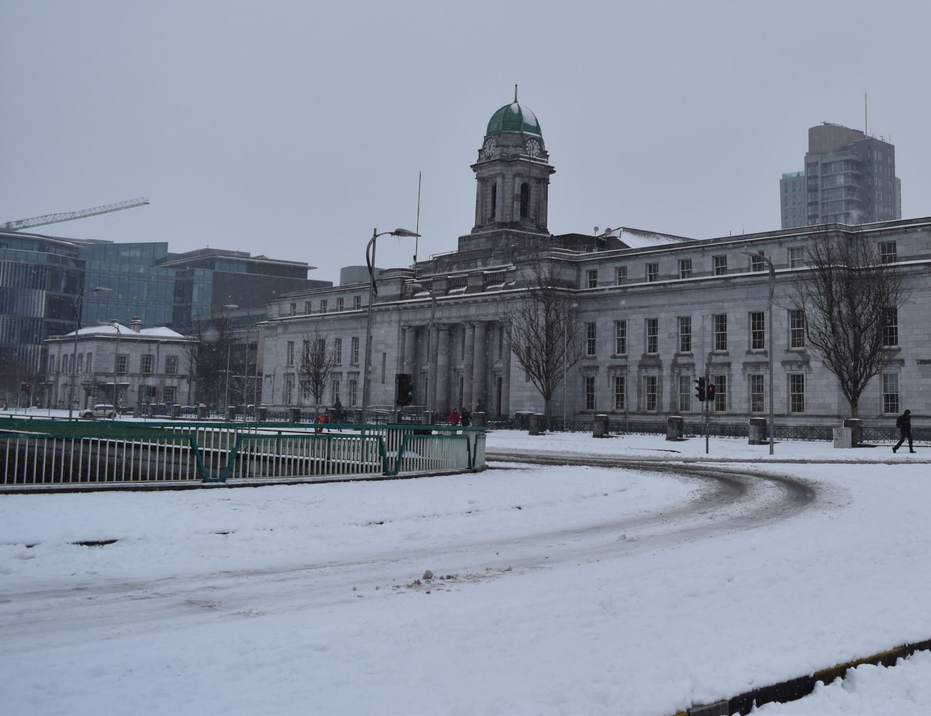 Images of Cork City covered in Snow Beast from the East