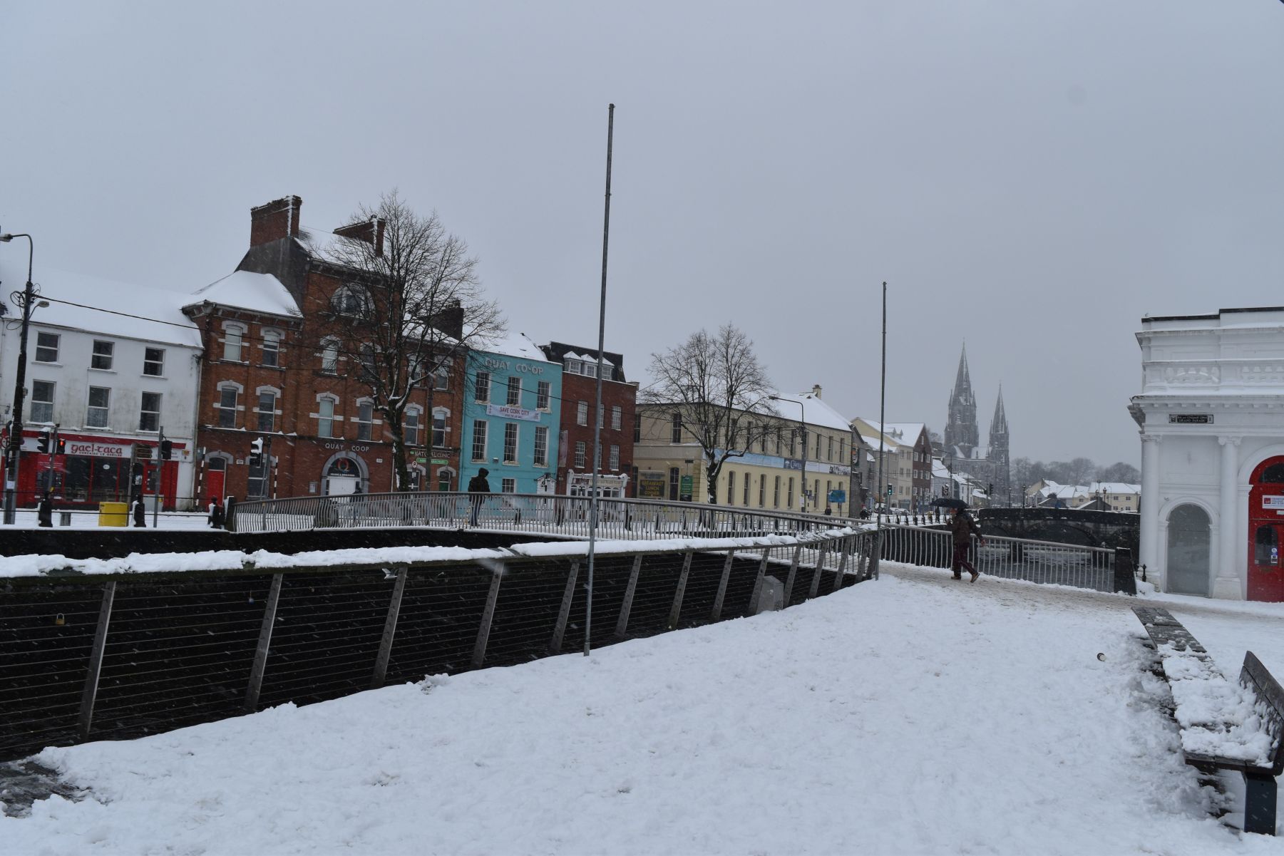 Images of Cork City covered in Snow Beast from the East