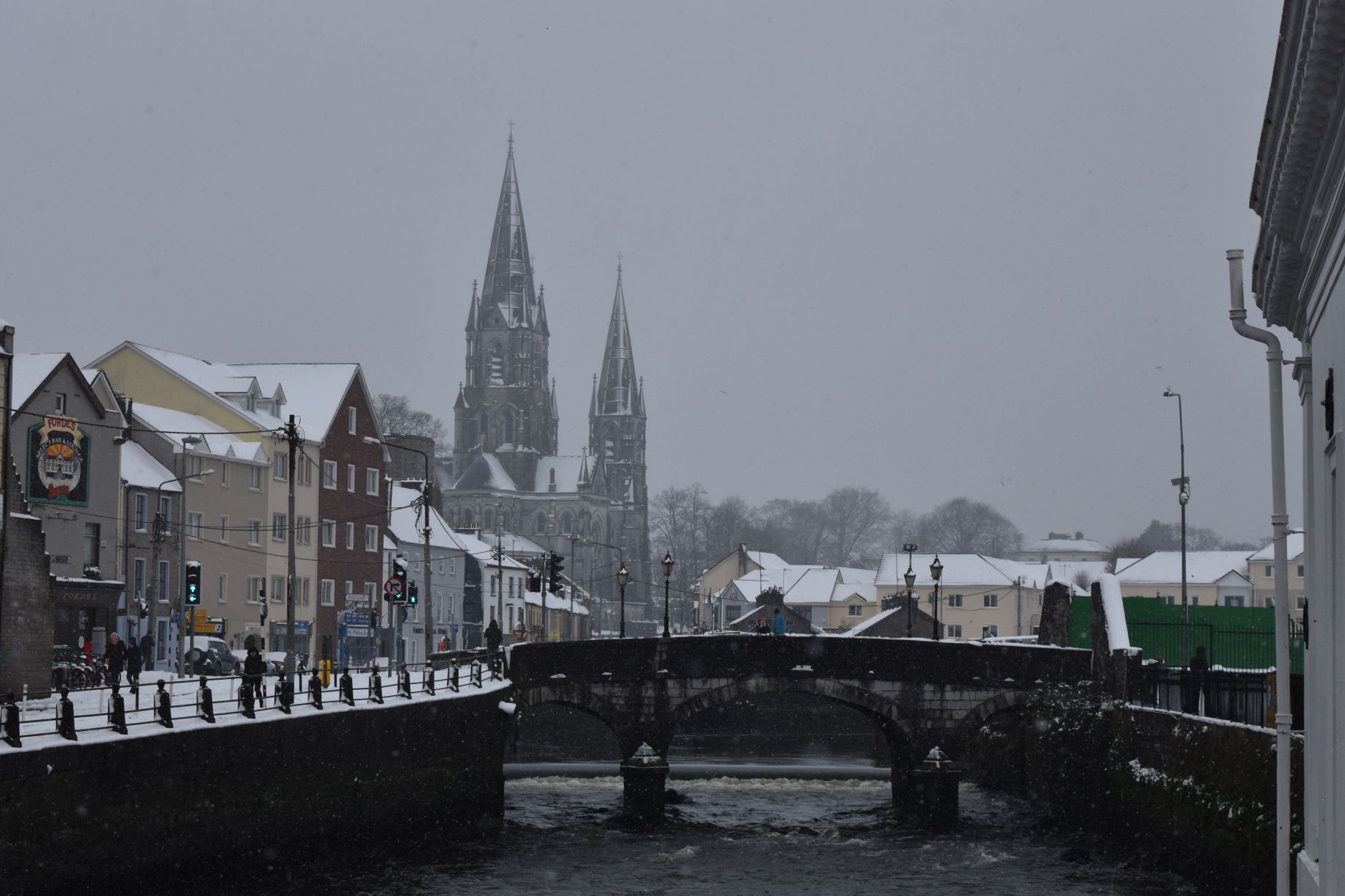 Images of Cork City covered in Snow Beast from the East