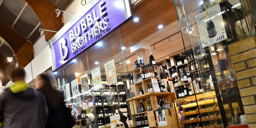 Bubble Brothers, one of Cork City's premier wine shops