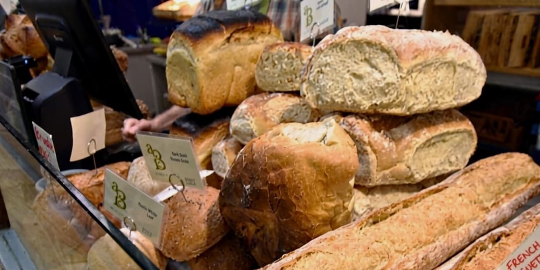 Fresh bread counter in the English Market, Cork City