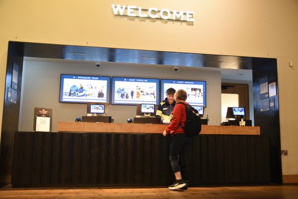 The reception and check-in desk at Midleton Distillery Experience