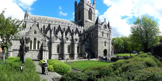 Christ Church Cathedral in Dublin City Centre, as seen on our tours of Ireland