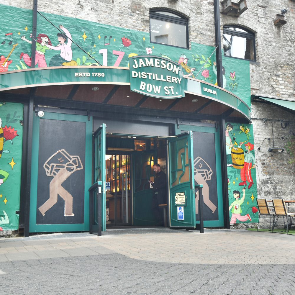 The main entrance to Jameson Distillery Bow Street in Dublin