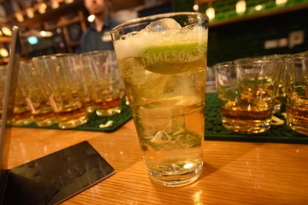 The complimentary drink included with the tour ticket