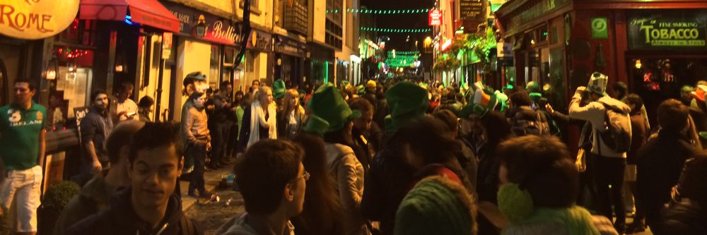 Tourists embarking on an Ireland Tour from Dublin