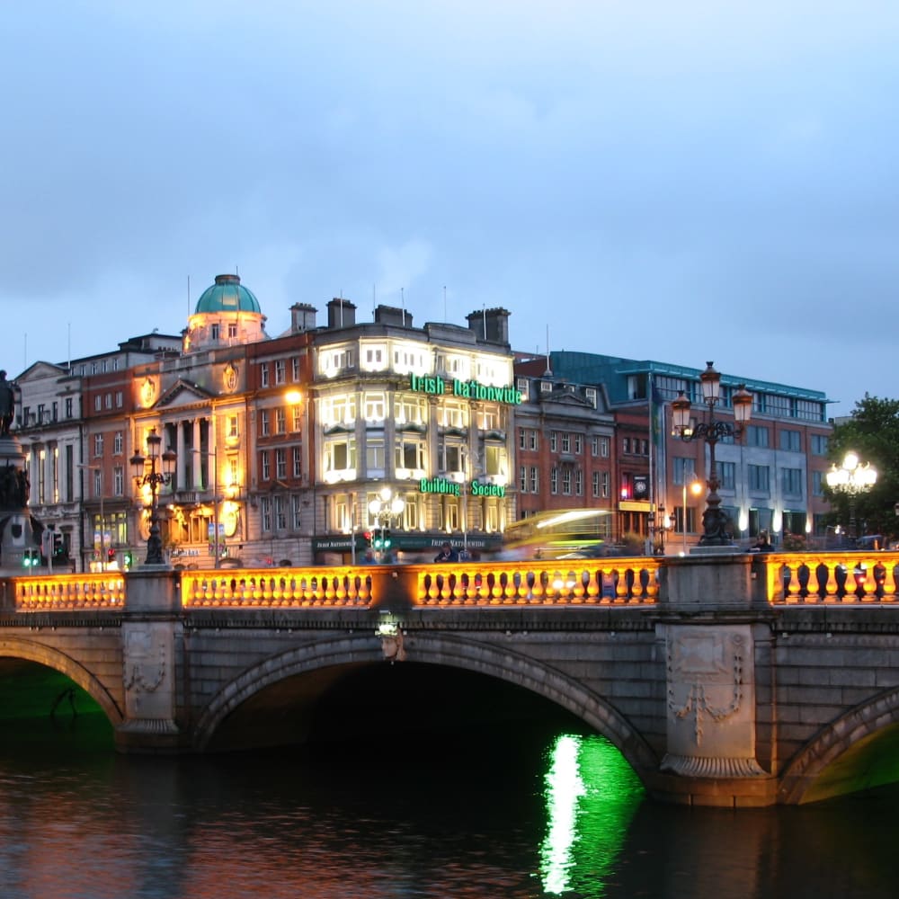 Dublin city at night - Ireland