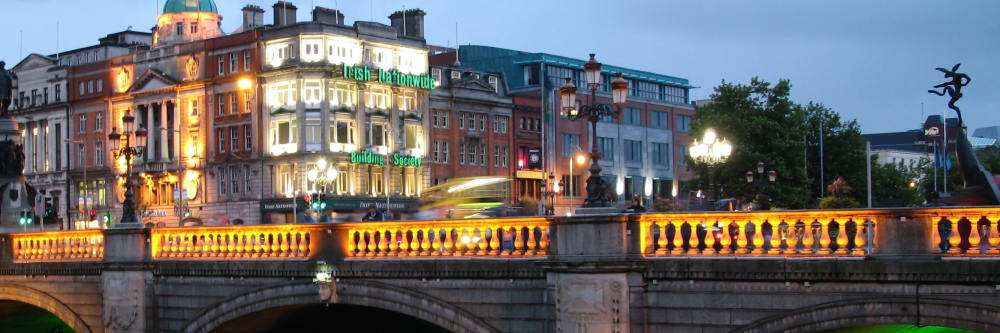 Dublin city at night - Ireland