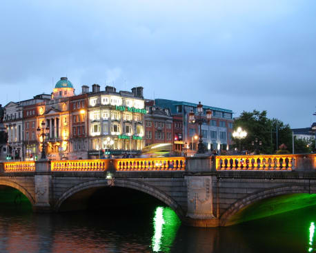 Dublin city at night - Ireland