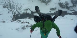 Skiing in the Galtee Mountains, Ireland