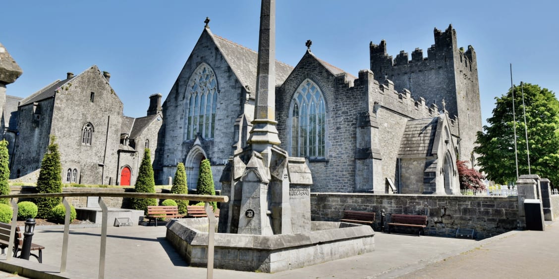 The Trinitarian Abbey in the centre of Adare village, County Limerick