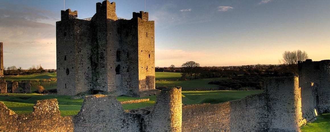 Trim castle in county Meath. THe largest Anglo-Norman castle in Ireland.