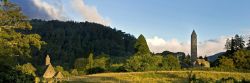 Glendalough monastic site seen on our Ireland Tours