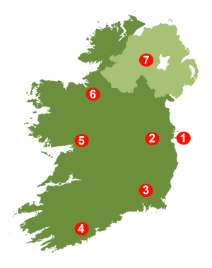 Map of Ireland